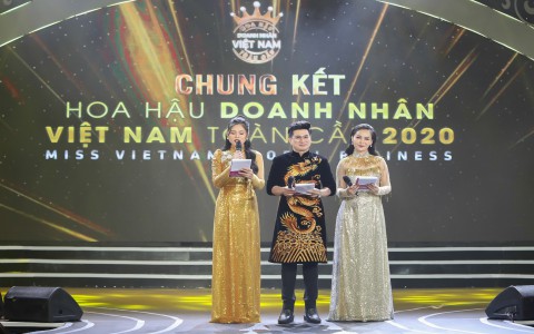 MC Minh Hưng lịch lãm dẫn dắt thành công Hoa hậu Doanh nhân Việt Nam Toàn cầu 2020